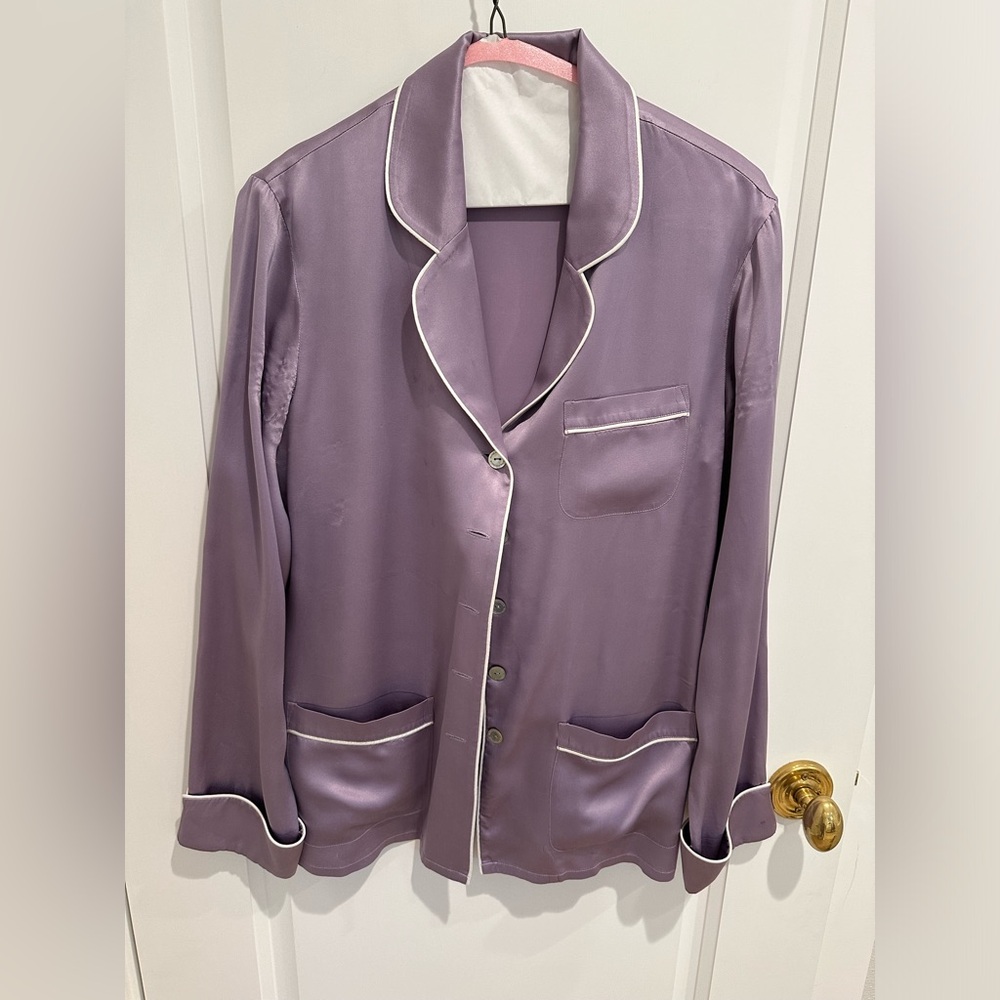 Olivia Von Halle Coco Pajamas in Lilac size 3